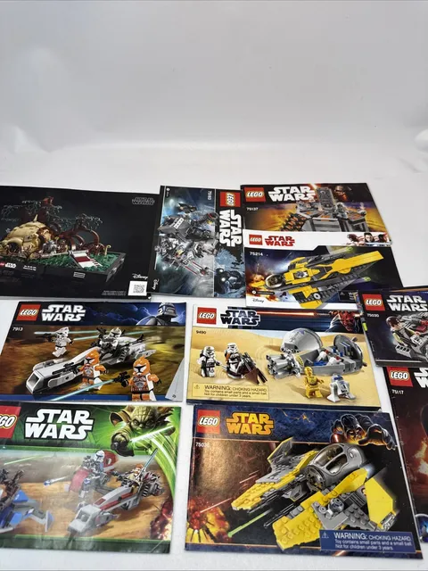 Lego Star Wars Instructions Manuals - Lot of 10 - No Bricks