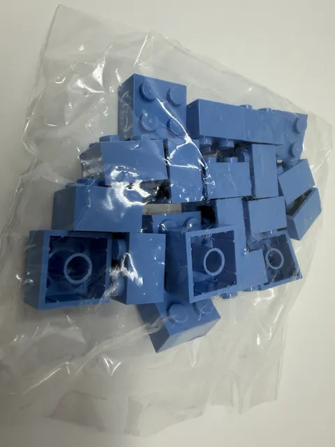 LEGO 3003 New Light Blue 2x2 Building Bricks Blocks Parts & Pieces Lot Of 20