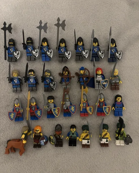 LEGO Castle Minifigure Lot Falcon Knights, Lion Knights, Desert Warriors, CMF