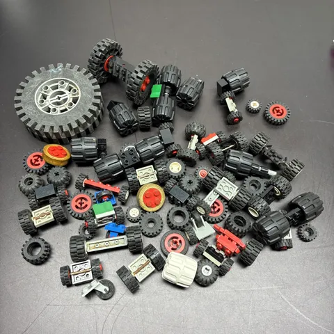 Vintage LEGO Wheels Tires Axles Mixed Lot Technic Town Vehicle Parts