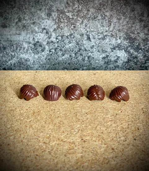 5x Lego Minifigure Part - 62810 - Hair Short Tousled with Side part (2008-2026)