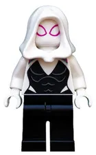 LEGO [No Color/Any Color] Ghost-Spider / Spider-Gwen (Gwen Stacy) - Black Legs,