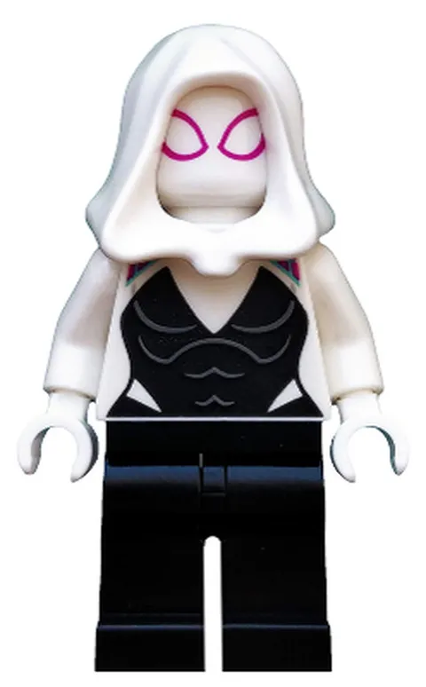 LEGO [No Color/Any Color] Ghost-Spider / Spider-Gwen (Gwen Stacy) - Black Legs,