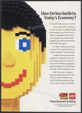LEGO / DUPLO – Original 1992 Trade AD / poster / toy promo – building blocks ad