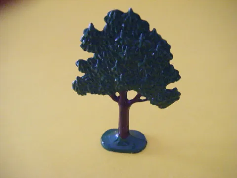 LEGO Vintage Flat Painted Fruit Tree solid base FTFruit 1958-62  810 Town Plan