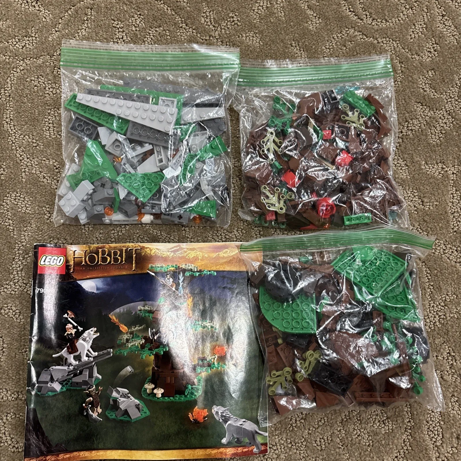 LEGO Parts & Pieces The Hobbit: Attack of the Wargs (79002) No Minifigures!!