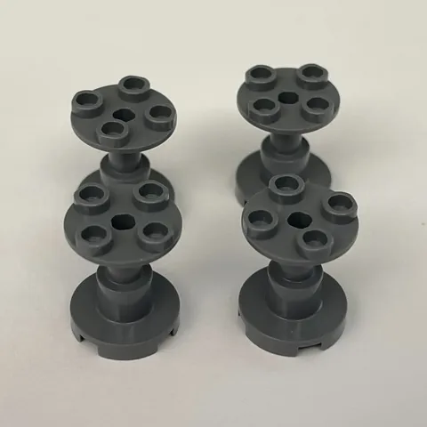 Lego 19798 Dark Gray Replacement Parts Pieces Lot of 4