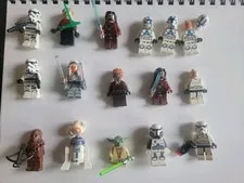 LEGO Star Wars Minifigure Lot with Clones, BD-1 Yoda Jedi & Assorted Characters