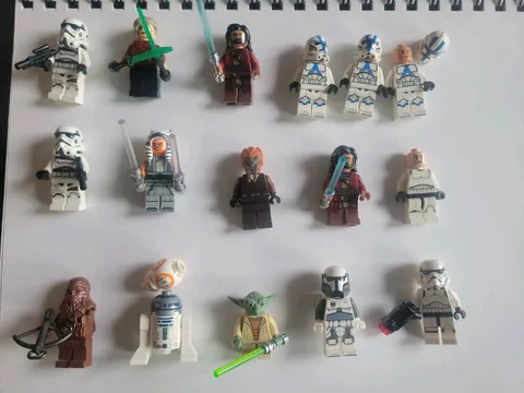 LEGO Star Wars Minifigure Lot with Clones, BD-1 Yoda Jedi & Assorted Characters