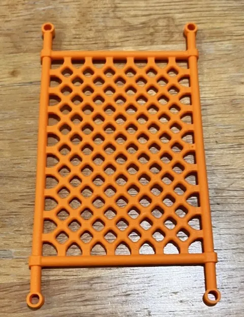 1x Lego Grid Net 8x14 Orange Soccer Climbing Backdrop Hammock 6209674 30923