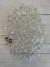 LEGO LOT 86 PCS TRANS CLEAR 1X2X2 WINDOW VARIETY BUILDING PIECES