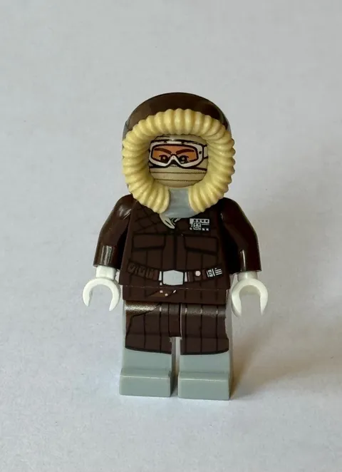 Lego Star Wars Han Solo W/ Parka, Brown Coat. SW0709 from Hoth Episode V 