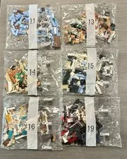 6 Sealed Bags Pieces & Parts from LEGO Tudor Corner 10350 Incomplete Set