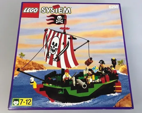 LEGO System Pirates Cross Bone Clipper 6250 In 1997 New Retired P2