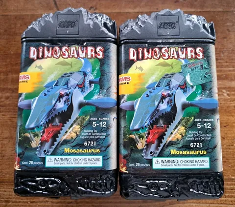 Vintage Lego Set Mosasaurus #6721 One Contents Complete/One Empty Box See Photos