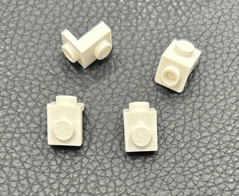 LEGO Parts Bracket 1x1 - 1x1 White Lot 4 Part #36841