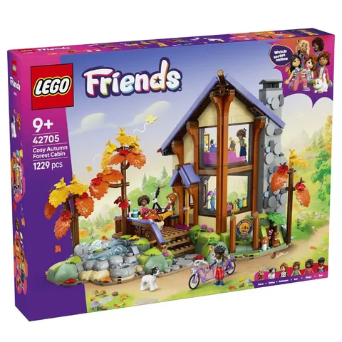 LEGO Friends Cosy Autumn Forest Cabin 42705 Building Set Ages 9+