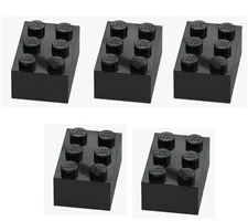 LEGO ® 5x brick 2x3 black 3002 300226 building block spare parts new brick