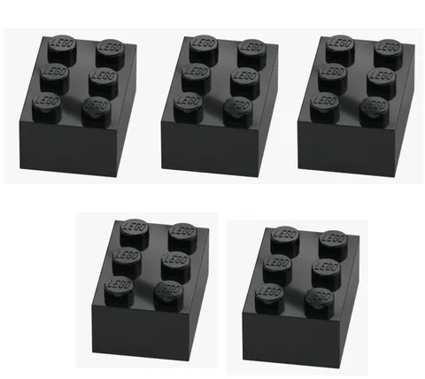 LEGO ® 5x brick 2x3 black 3002 300226 building block spare parts new brick