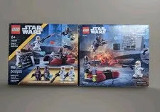 Lot Of 2 X LEGO 75449 -  Star Wars Siege of Mandalore Battle Pack - Mandalorian 