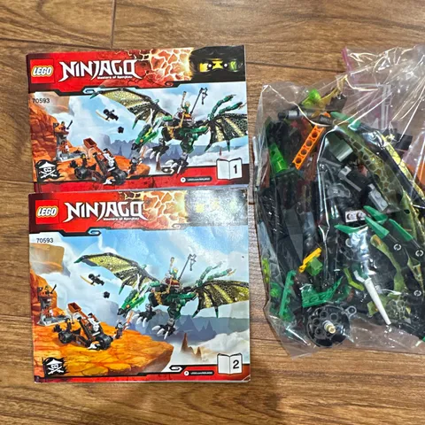 LEGO NINJAGO Skybound 70593 The Green NRG Dragon incomplete No Box no minifig