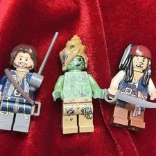 LEGO Minifigure Lot 4183 The Mill Hadras, Norrington, Jack Sparrow As Pictured