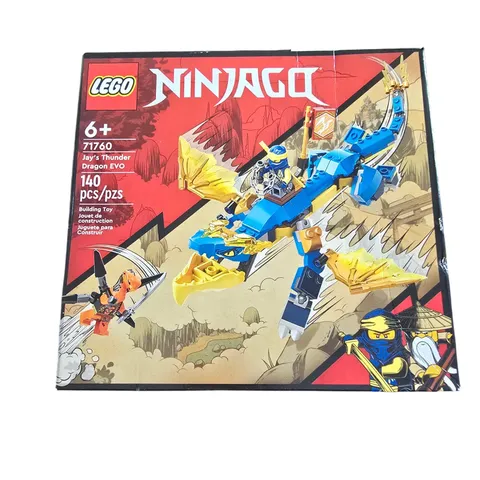 🆕️ Sealed LEGO Ninjago 71760 Jays Thunder Dragon EVO Building Toy Set 140 pcs