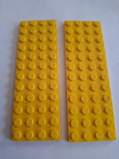 No 429 2x Lego plate 4x12.  3029 Yellow