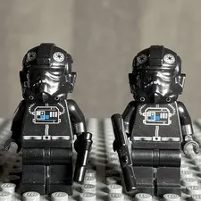 Lego Imperial TIE Fighter Interceptor Pilot Minifigure Star Wars sw0035b Lot 1G