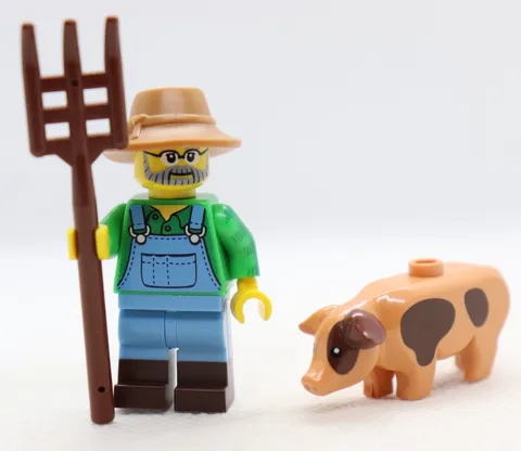 Farmer Series 15 Pitchfork Pig LEGO® Minifigure Mini Figure