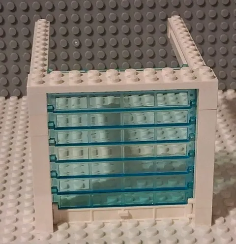 LEGO Garage Door Complete. With White Track