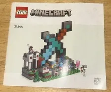 LEGO Minecraft 21244 The Sword Outpost Instruction Manual Only!