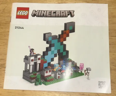 LEGO Minecraft 21244 The Sword Outpost Instruction Manual Only!