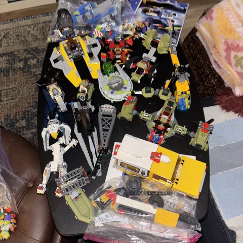 mixed lot of lego sets with figures/ Not All Complete Rare Sets