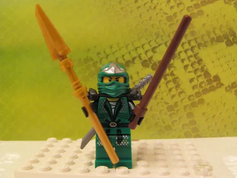LEGO Ninjago Minifigure Lloyd from LEGO 9574(with weapons-GSB), New