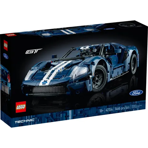 New LEGO Technic 2022 Ford GT 42154 Supercar Toy 1466 Pcs - Brand New Sealed