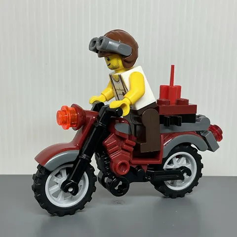 LEGO Pharaoh's Quest pha006 MacMcCloud Minifigure & Bike 7306