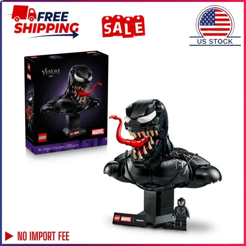 LEGO Marvel Venom Bust 76356 Collectible Building Set Display Decor 18+