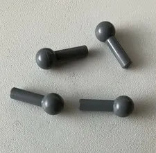 LEGO 4x NEW Bar 1L with Tow Ball DARK BLUISH GREY #67692/22484