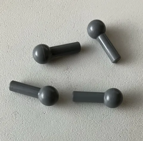 LEGO 4x NEW Bar 1L with Tow Ball DARK BLUISH GREY #67692/22484