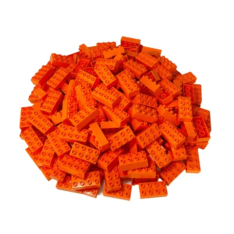 2x4 Bricks Building Blocks Basic Building Blocks Orange - 3011 NEW! Lot 25x