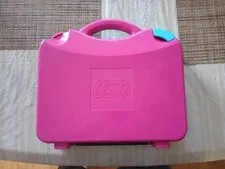 LEGO Pink Hard Carrying Case with Dividers - Empty 