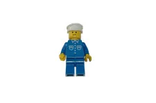 Lego® TRAIN Railway Minifig Worker ( 12V Blau OLD )