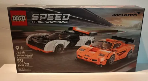 LEGO 76918 SPEED CHAMPIONS: Mclaren Solus Gt & Mclaren F1 LM New Factory Sealed