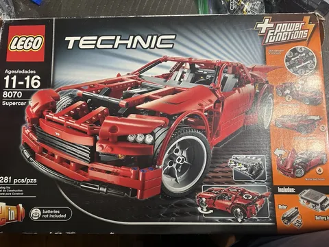 LEGO Technic Supercar 8070 Power Functions Motorised Set 1281 pcs