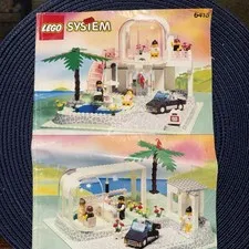 Lego System 6416 - Poolside Paradisa 1992 - Instruction Book Only