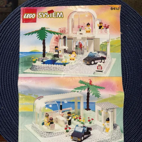 Lego System 6416 - Poolside Paradisa 1992 - Instruction Book Only