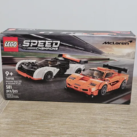 LEGO Speed Champions: McLaren Solus GT & McLaren F1 LM (76918) NIB