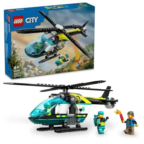 LEGO City Emergency Rescue Helicopter Toy Present Block Boys Girls Children 5 Ye