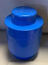 LEGO Collectible Round Storage Brick Blue Official Lego. Awesome.